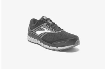 Image of Brooks Beast 18 Mens Road Running Shoes, Black/Grey/Silver, 8 US, Wide, 1102822E004.080