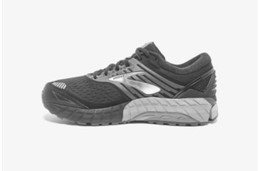 Image of Brooks Beast 18 Mens Road Running Shoes, Black/Grey/Silver, 14 US, Medium, 1102821D004.140