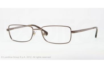 Image of Brooks Brothers BB 1012 BB1012 Progressive Prescription Eyeglasses 1161-54 - Brown Frame, Demo Lens Lenses