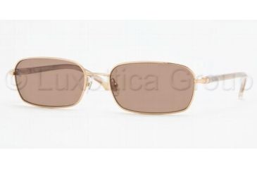 Image of Brooks Brothers BB470S Progressive Sunglasses - Gold Frame / 56 mm Prescription Lenses, 100173-5617