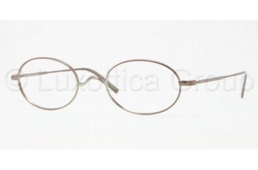 Image of Brooks Brothers BB1001 Progressive Prescription Eyeglasses 1553-5022 - Light Brown Frame, Demo Lens Lenses