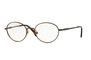 Image of Brooks Brothers BB1032 Progressive Prescription Eyeglasses 1643-48 - Satin Brown Frame