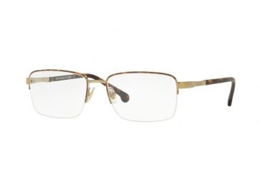 Image of Brooks Brothers BB1044 Single Vision Prescription Eyeglasses 1001-54 - Gold Frame
