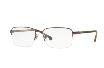Image of Brooks Brothers BB1044 Single Vision Prescription Eyeglasses 1221-54 - Dark Gunmetal Frame