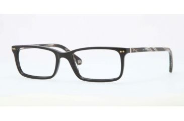 Image of Brooks Brothers BB2011 BB2011 Single Vision Prescription Eyeglasses 6000-54 - Black Frame, Demo Lens Lenses