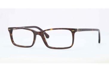 Image of Brooks Brothers BB2011 BB2011 Single Vision Prescription Eyeglasses 6001-52 - Dark Tortoise Frame, Demo Lens Lenses