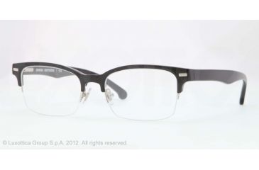 Image of Brooks Brothers BB2014 Progressive Prescription Eyeglasses 6000-50 - Black Frame, Demo Lens Lenses