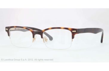 Image of Brooks Brothers BB2014 Progressive Prescription Eyeglasses 6001-50 - Dark Tortoise Frame, Demo Lens Lenses