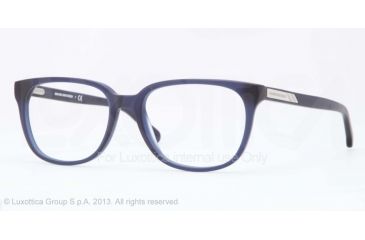 Image of Brooks Brothers BB2017 Progressive Prescription Eyeglasses 6071-52 - Matte Blue Frame