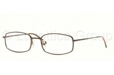 Image of Brooks Brothers BB360 Progressive Prescription Eyeglasses 1219-5219 - Dark Brown 