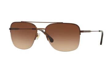 Image of Brooks Brothers BB4047 Prescription Sunglasses, 60mm, Satin Dark Brown, BB4047-164374-60-SV