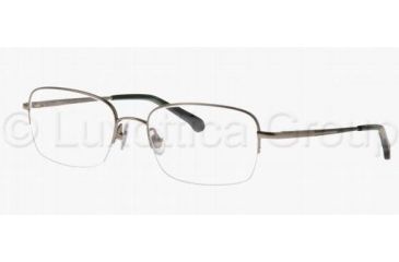 Image of Brooks Brothers BB484T Progressive Prescription Eyeglasses 1524T-5418 - Gun/Dark Green