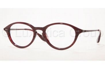 Image of Brooks Brothers Eyeglasses BB701 with Lined Bi-Focal Rx Prescription Lenses 5283-4919 - Red Marble 
