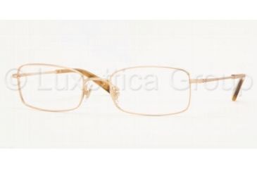 Image of Brooks Brothers Eyeglasses BB456 with Rx Prescription Lenses 1005-5519 - Matte Gold 