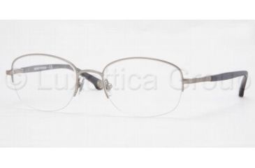 Image of Brooks Brothers Eyeglasses BB461 with Rx Prescription Lenses, Select Frame Color / Lens Diameter Matte Gunmetal Frame / 52 mm Prescription Lenses
