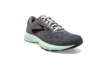 Image of Brooks BTS Launch 6 Road Running Shoes - Womens, Shark/Aqua/Ebony, 9, 1202851B011.090