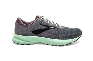 Image of Brooks BTS Launch 6 Road Running Shoes - Womens, Shark/Aqua/Ebony, 9, 1202851B011.090