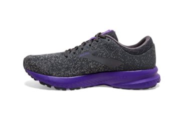 Image of Brooks BTS Launch 6 - Womens, Ebony/Shark/Violet, 7, 1202851B022.070