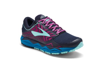 Image of Brooks Caldera 2 Trail Running Shoes - Normal - Womens, Navy/Plum/Ice Blue, 8.5 US, 1202651B440.085