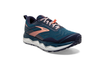 Image of Brooks Caldera 4 Trailrunning Shoes - Womens, Blue/Peacoat/Desert Flower, 7.5B, 1203161B456.075