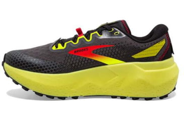 Image of Brooks Caldera 6 Running Shoes - Mens, Black/Fiery Red/Blazing Yellow, 11.0, 1103791D035.110