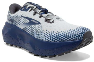 Image of Brooks Caldera 6 Running Shoes - Mens, Oyster/Blue Depths/Pearl, 7.5, 1103791D071.075