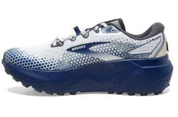Image of Brooks Caldera 6 Running Shoes - Mens, Oyster/Blue Depths/Pearl, 7.5, 1103791D071.075