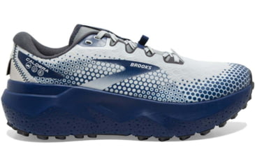 Image of Brooks Caldera 6 Running Shoes - Mens, Oyster/Blue Depths/Pearl, 7.5, 1103791D071.075