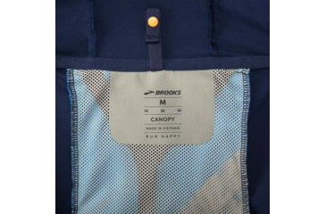 Image of Brooks Canopy Jacket - Mens, Navy/Spring Break/Pebble, L, 211385465.035