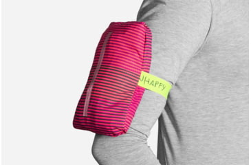 Image of Brooks Canopy Women's Running Hoodie Jacket, Race Pink Haze/Black, Large 221221-Race Pink Haze/Black-L