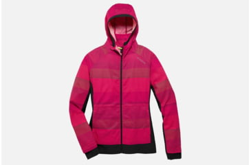 Image of Brooks Canopy Women's Running Hoodie Jacket, Race Pink Haze/Black, Large 221221-Race Pink Haze/Black-L