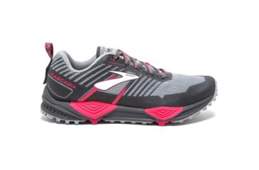 Image of Brooks Cascadia 13 Trailrunning Shoes - Womens, Grey/Grey/Pink, Medium, 7 US, 1202741B091.070
