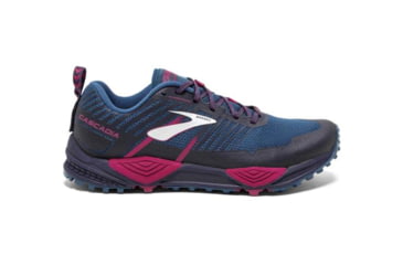 Image of Brooks Cascadia 13 Trailrunning Shoes - Womens, Ink/Navy/Pink, Medium, 6 US, 1202741B449.060