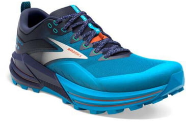 Image of Brooks Cascadia 16 Running Shoes - Mens, Peacoat/Atomic Blue/Rooibos, 11.5, 1103761D490.115