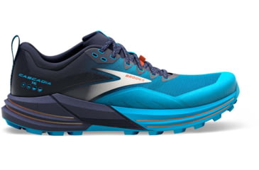 Image of Brooks Cascadia 16 Running Shoes - Mens, Peacoat/Atomic Blue/Rooibos, 11.5, 1103761D490.115