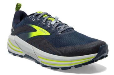 Image of Brooks Cascadia 16 Running Shoes - Mens, Titan/Peacoat/Nightlife, 11.0, 1103761D411.110