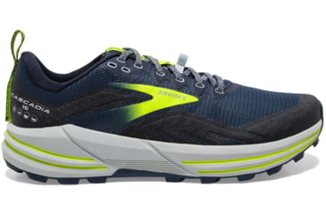 Image of Brooks Cascadia 16 Running Shoes - Mens, Titan/Peacoat/Nightlife, 11.0, 1103761D411.110