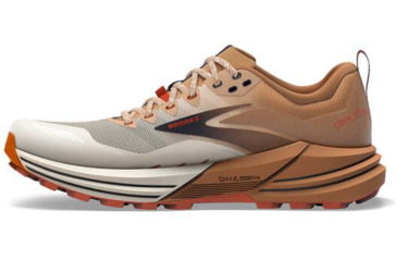 Image of Brooks Cascadia 16 Running Shoes - Mens, White/Biscuit/Rooibos, 15.0, 1103761D173.150