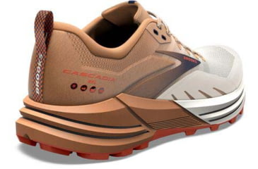 Image of Brooks Cascadia 16 Running Shoes - Mens, White/Biscuit/Rooibos, 15.0, 1103761D173.150