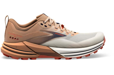 Image of Brooks Cascadia 16 Running Shoes - Mens, White/Biscuit/Rooibos, 15.0, 1103761D173.150