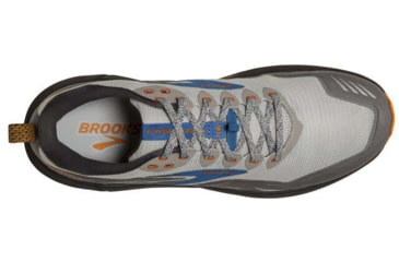 Image of Brooks Cascadia 16 Running Shoes - Mens, Wide, Oyster Mushroom/Alloy/Orange, 12.0, 1103762E038.120