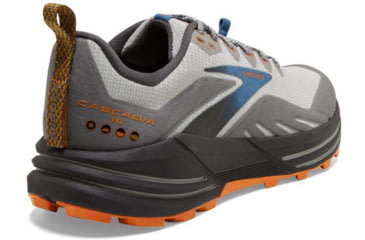 Image of Brooks Cascadia 16 Running Shoes - Mens, Wide, Oyster Mushroom/Alloy/Orange, 12.0, 1103762E038.120