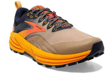 Image of Brooks Cascadia 16 Running Shoes - Mens, Zinnia/Eclipse/Nomad, 13.0, 1103761D758.130