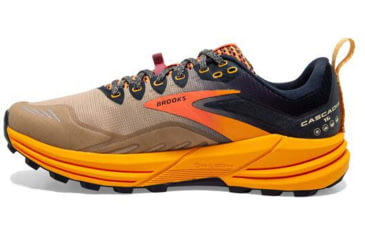 Image of Brooks Cascadia 16 Running Shoes - Mens, Zinnia/Eclipse/Nomad, 13.0, 1103761D758.130