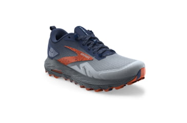Image of Brooks Cascadia 17 Running Shoes - Mens, Blue/Navy/Firecracker, 14 Medium, 1104031D405.140