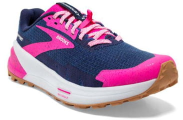 Image of Brooks Catamount 2 Running Shoes - Womens, Medium, Peacoat/Pink/Biscuit, 6.5, 1203881B425.065
