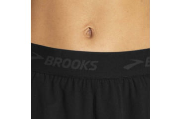 Image of Brooks Chaser 3in Short - Womens, Black/Brooks, S, 221463006.025