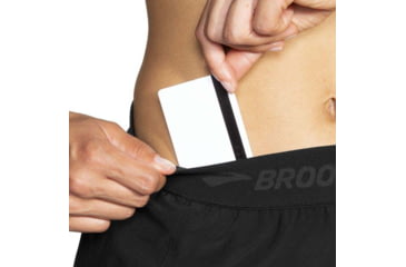 Image of Brooks Chaser 3in Short - Womens, Black/Brooks, S, 221463006.025