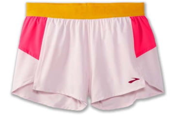 Image of Brooks Chaser 3in Short - Womens, Quartz/Hyper Pink/Brooks, S, 221463697.025