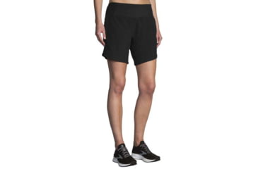 Image of Brooks Chaser 7in Short - Womens, Black, S, 221466001.025